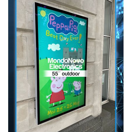 Póster de exhibición multimedia para exteriores de 55" - exterior