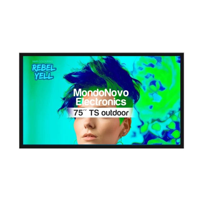 Póster interactivo para exteriores de 75" - exterior