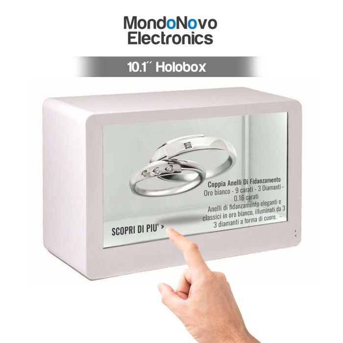 10.1" Holobox - Vitrina transparente holográfica interactiva 3D