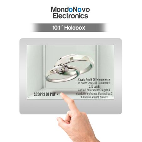 10.1" Holobox - Vitrina transparente holográfica interactiva 3D