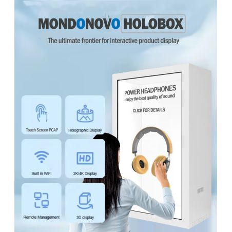 13.3" Holobox - Vetrina Trasparente 3D Olografica Interattiva