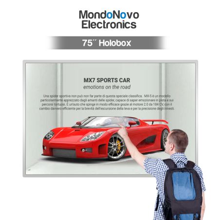 75" Holobox - Vitrina transparente holográfica interactiva 3D