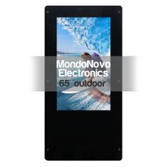 65" Outdoor Multimedia Display - 4000 cd/m², Android 11, IP65 - Made in Italy