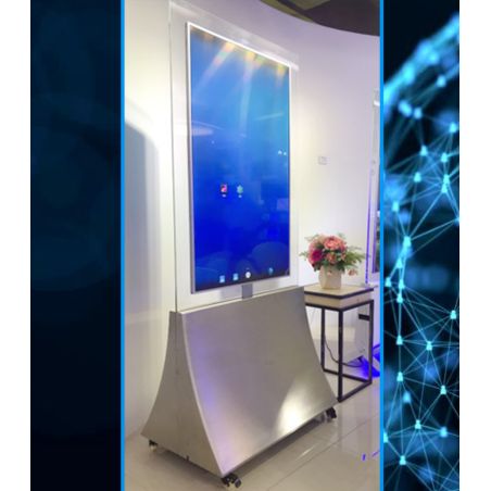 43" Indoor Double Sided Totem with Clear Panel - S Series