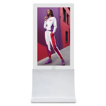 49" Totem bifacciale da interni con pannello trasparente - Serie S