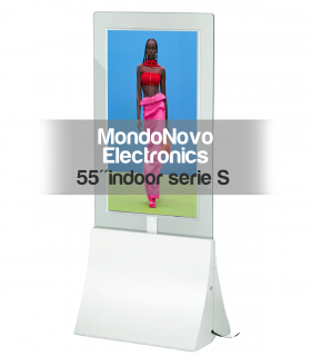 55" Indoor Double Sided Totem with Clear Panel - S Series