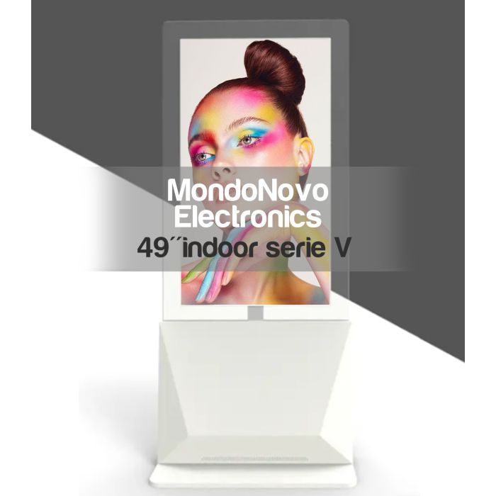 49" Indoor Double Sided Totem with Clear Panel - V Series