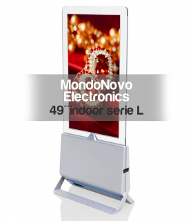 49" Indoor Double Sided Totem with Clear Panel - L Series