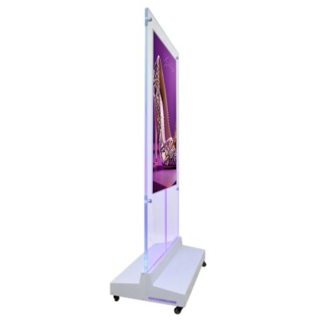 43" Indoor Double Sided Totem with Clear Panel - Series A