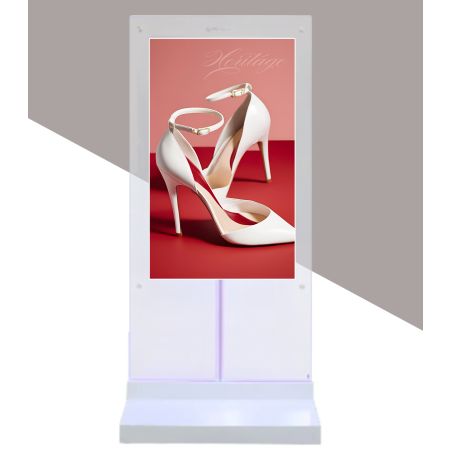 55" Indoor Double Sided Totem with Transparent Panel - Series A