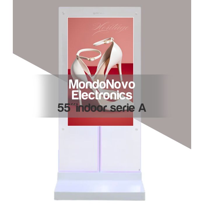 55" Indoor Double Sided Totem with Transparent Panel - Series A