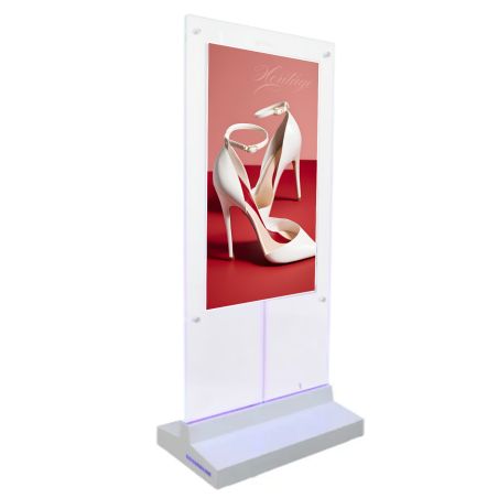 55" Indoor Double Sided Totem with Transparent Panel - Series A