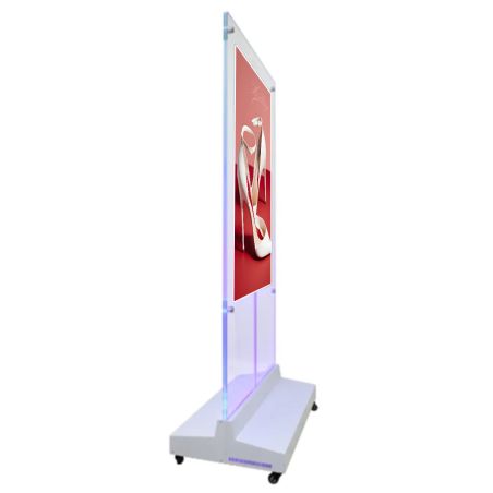 55" Indoor Double Sided Totem with Transparent Panel - Series A