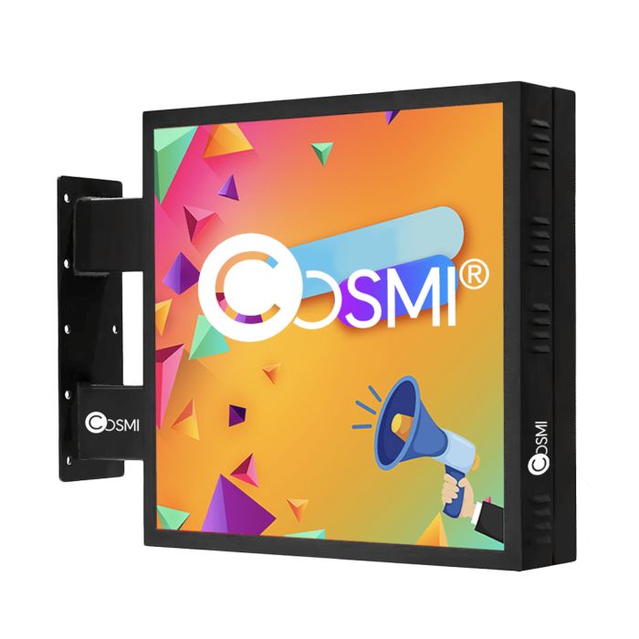 P5 Full Color IP65 Double Sided LED Sign, 700x700mm, COSMI Flag Sign