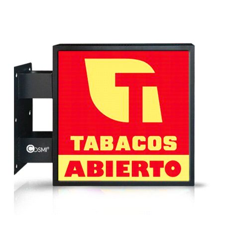 P5 Full Color IP65 Double Sided LED Sign, 700x700mm, COSMI Flag Sign