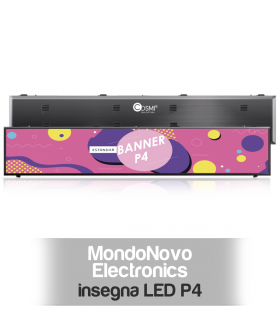 Insegna LED P4 a colori L29 da esterno IP65 2940x540