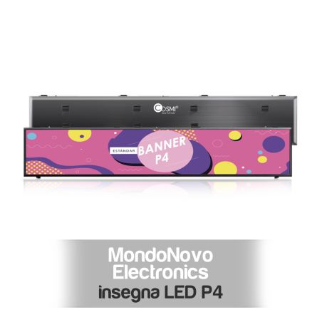 P4 Color LED Sign L29 Outdoor IP65 2940x540mm COSMI