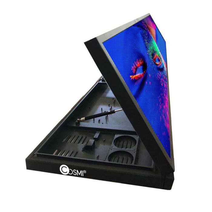 Letrero LED color P5 exterior L29 IP65 2940x540mm COSMI
