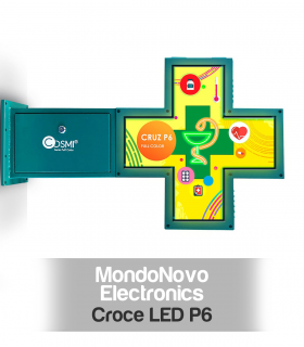 Croce a LED per Farmacia P6 FULL COLOR da esterno 648x648 COSMI