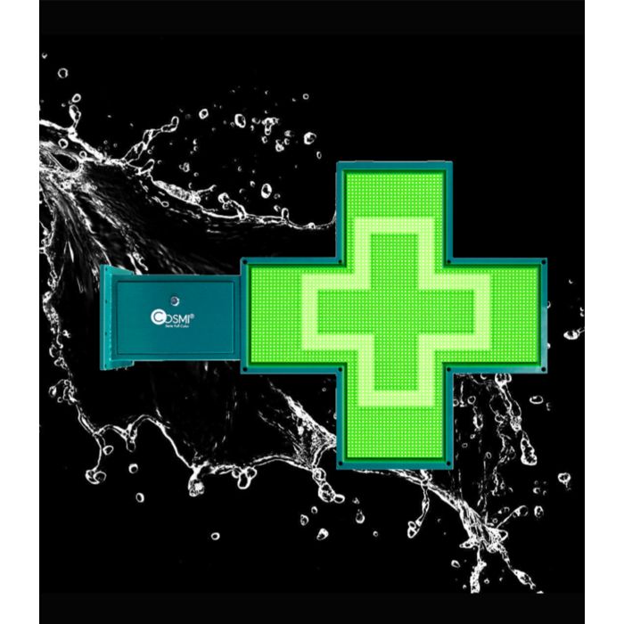 COSMI P8 S FULL COLOR Outdoor Pharmacy LED Cross IP65 840x840