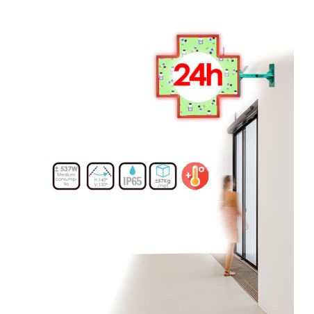 LED Cross for Pharmacy P8 L ORION FULL COLOR Outdoor IP65 1028x1028 COSMI