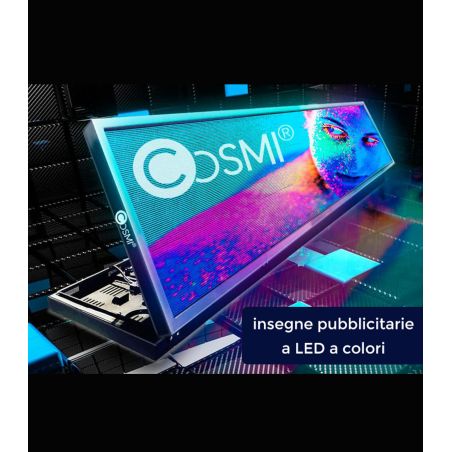 Letrero LED P5 M10 exterior IP65 102x38 cm programable | MondoNovoShop