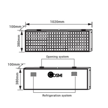 Letrero LED P5 M10 exterior IP65 102x38 cm programable | MondoNovoShop