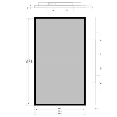 43" 4K 2500nits Android 11.0 Multimedia Totem - High Brightness for Showcase