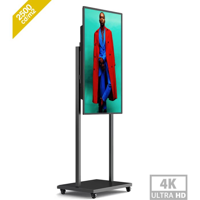 43" 4K 2500nits Android 11.0 Multimedia Totem - High Brightness for Showcase