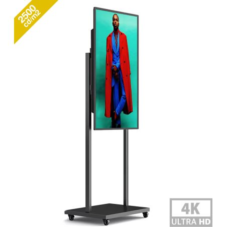 43" 4K 2500nits Android 11.0 Multimedia Totem - High Brightness for Showcase