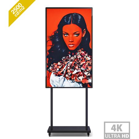 55" 4K 2500nits Android 11.0 Multimedia Totem - High Brightness for Showcase