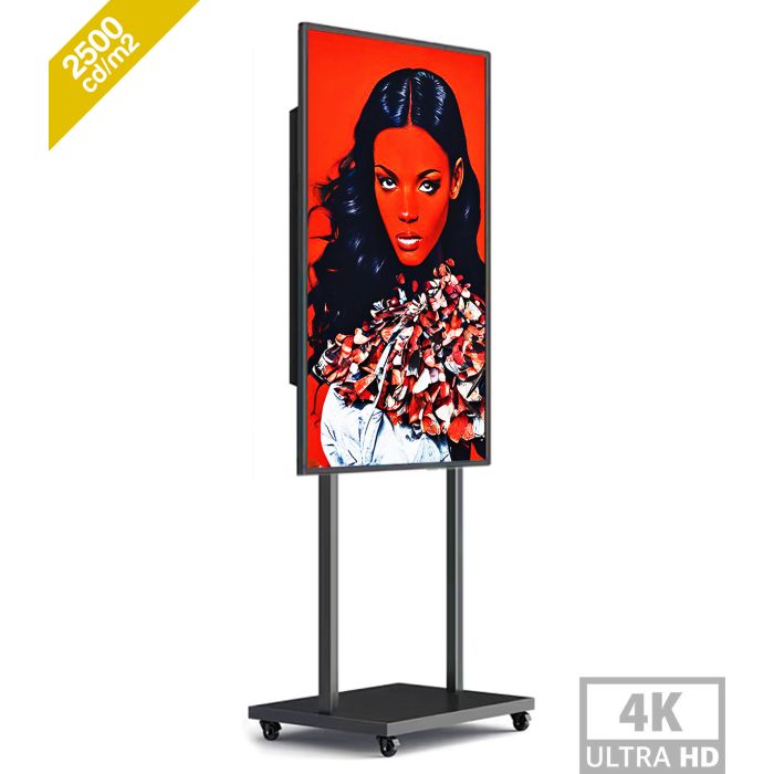 55" 4K 2500nits Android 11.0 Multimedia Totem - High Brightness for Showcase