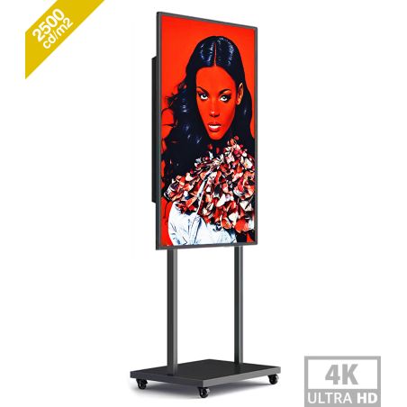 55" 4K 2500nits Android 11.0 Multimedia Totem - High Brightness for Showcase