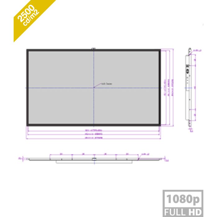 Tótem multimedia Android 11.0 de 65" con resolución 2K y 2500 nits: alto brillo para exhibir