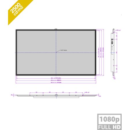 Tótem multimedia Android 11.0 de 65" con resolución 2K y 2500 nits: alto brillo para exhibir