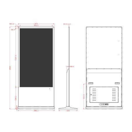 65" Touch Screen Multimedia Totem for Indoors