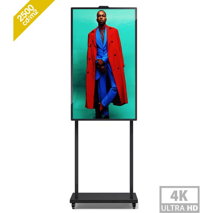 43" 4K 2500nits Android 11.0 Multimedia Totem - High Brightness for Showcase