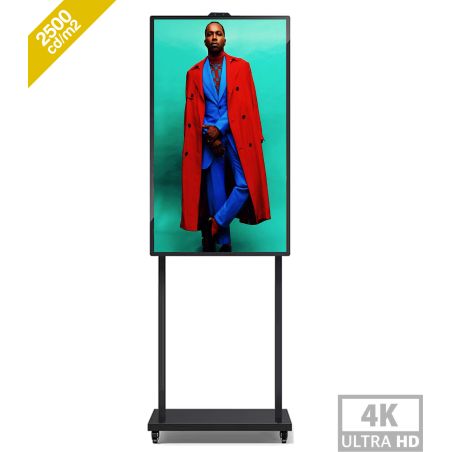 43" 4K 2500nits Android 11.0 Multimedia Totem - High Brightness for Showcase