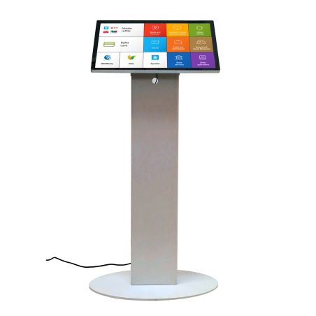 27" Self Service Kiosk Queue Eliminator with Touch Screen Display and Thermal Printer