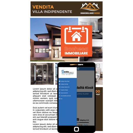 Bacheca Immobiliare - software de señalización digital para anuncios inmobiliarios