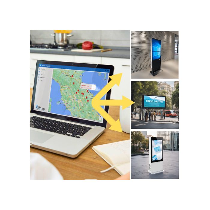 SEDIS - software per gestione centralizzata digital signage interattivo