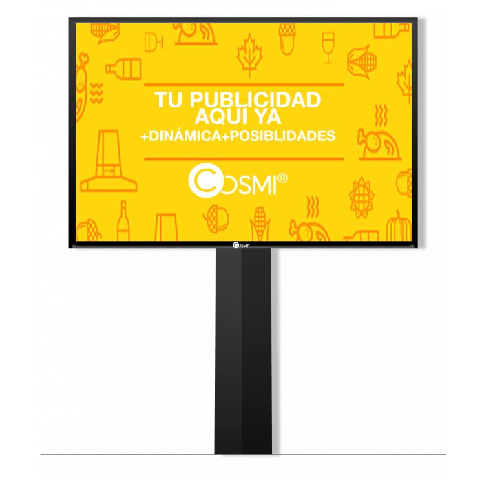 Cartellone Digitale LED Bifacciale P5 su Palo | COSMI Urban 2050×1417 | 4G