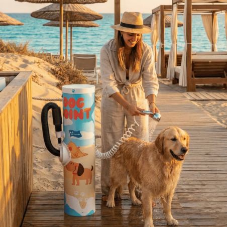 Bracco Shower2Pet – Colonnina Lavaggio e Asciugatura Cani in Spiaggia con Phon e Doccetta | Dog Point per Stabilimenti Balneari