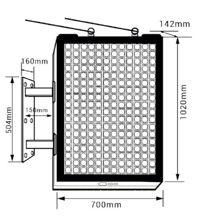 P5 Cosmi 70x102 5500 nits IP65 | MondoNovoShop LED banner sign