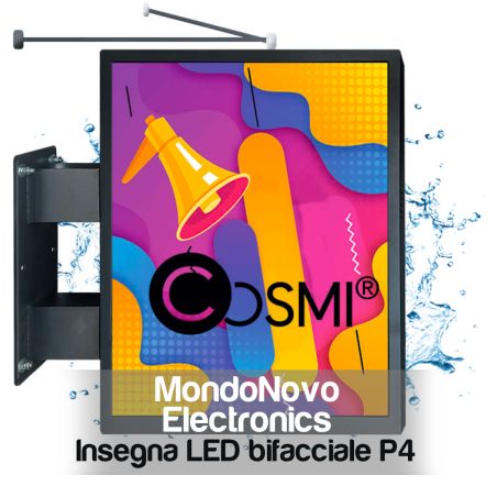 P4 Cosmi 70x102 5500 nits IP65 | MondoNovoShop LED banner sign