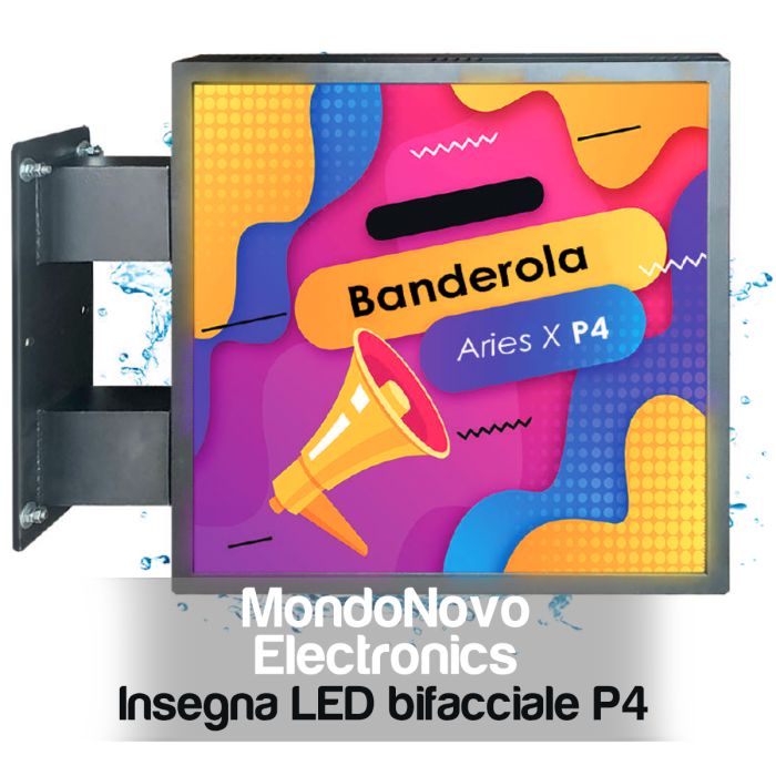 P4 X Cosmi 102x102 5500 nits IP65 | MondoNovoShop LED banner sign