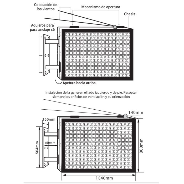 P4XL Cosmi 134x86 5500 nits IP65 | MondoNovoShop LED Flag Sign P4XL