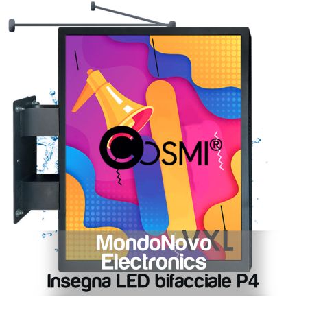 Cosmi 102x134 5500 nits IP65 | MondoNovoShop P4 VXL LED banner sign