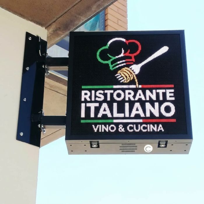P4 X Cosmi 102x102 5500 nits IP65 | MondoNovoShop LED banner sign