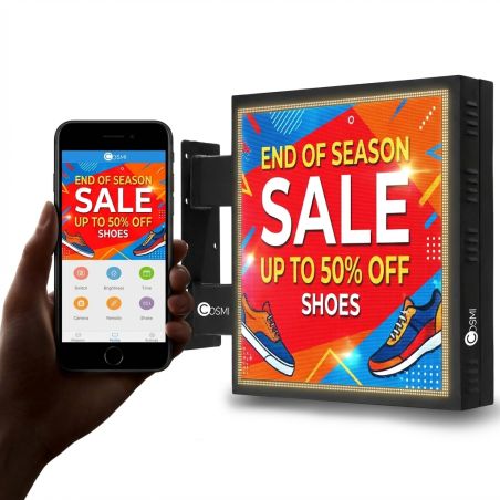 P4 X Cosmi 102x102 5500 nits IP65 | MondoNovoShop LED banner sign